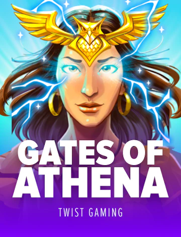 Carta épica Gates of Athena con temática clásica y brillo dramático