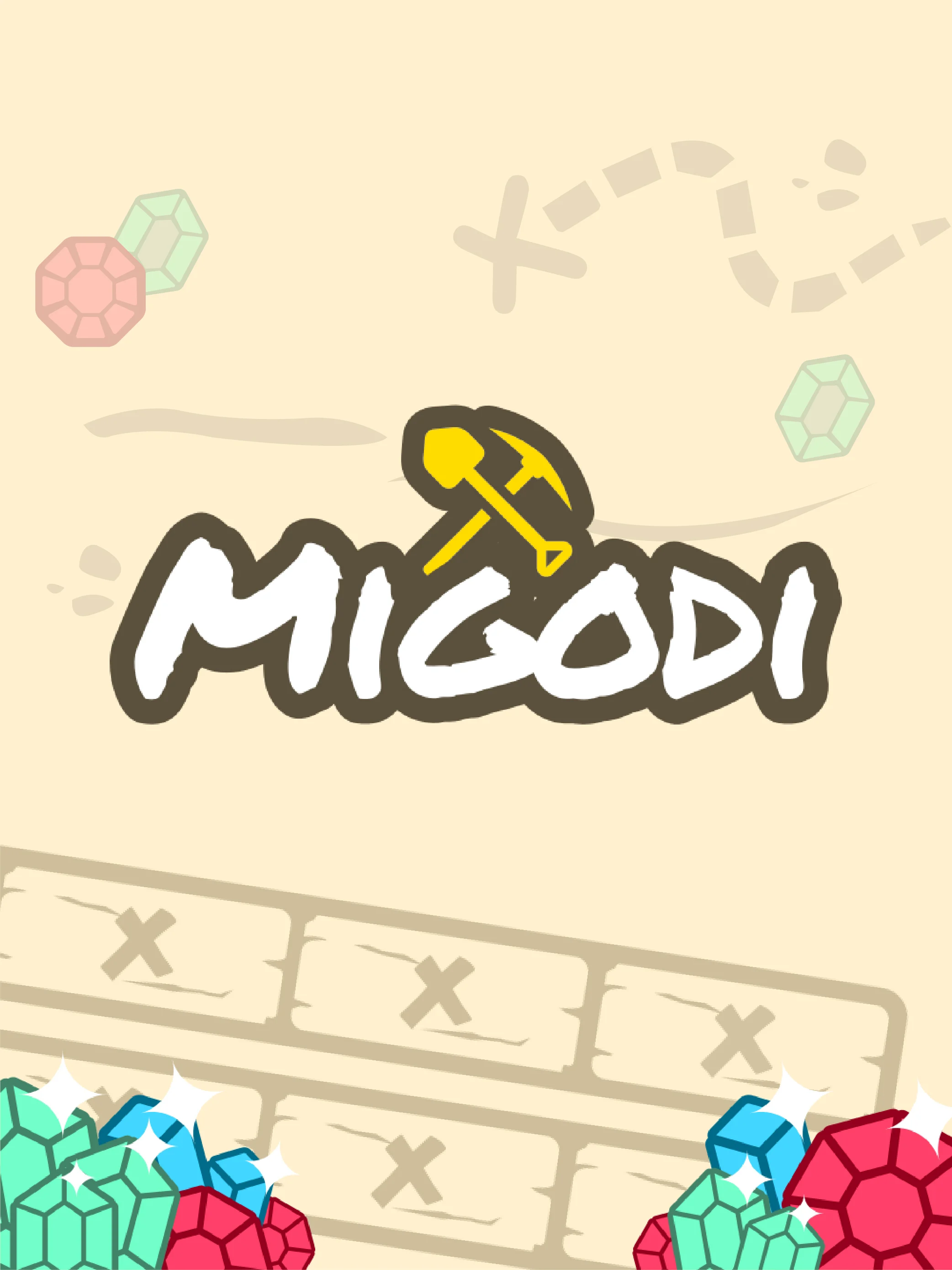 Carta de slot futurista Migodi con contraste oscuro